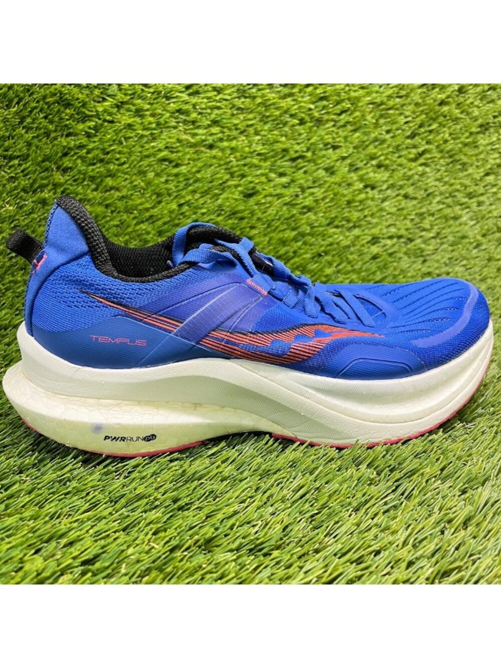 Saucony Tempus Womens Size 8 Blue White Athletic Running Walking Shoes Sneakers